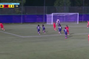 U17女足3-0领先！成宛迪门前头球破门建功